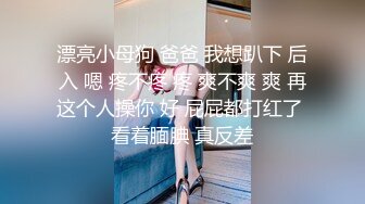 漂亮小母狗 爸爸 我想趴下 后入 嗯 疼不疼 疼 爽不爽 爽 再这个人操你 好 屁屁都打红了 看着腼腆 真反差