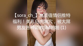 【sora_ch_】高颜值情侣推特福利！美乳白虎嫩穴，被大屌男友各种调教SM啪啪 (1)