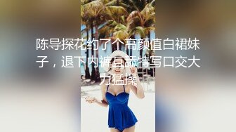 陈导探花约了个高颜值白裙妹子，退下内裤互舔特写口交大力猛操