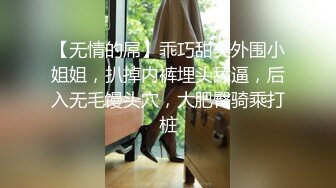 【无情的屌】乖巧甜美外围小姐姐，扒掉内裤埋头舔逼，后入无毛馒头穴，大肥臀骑乘打桩